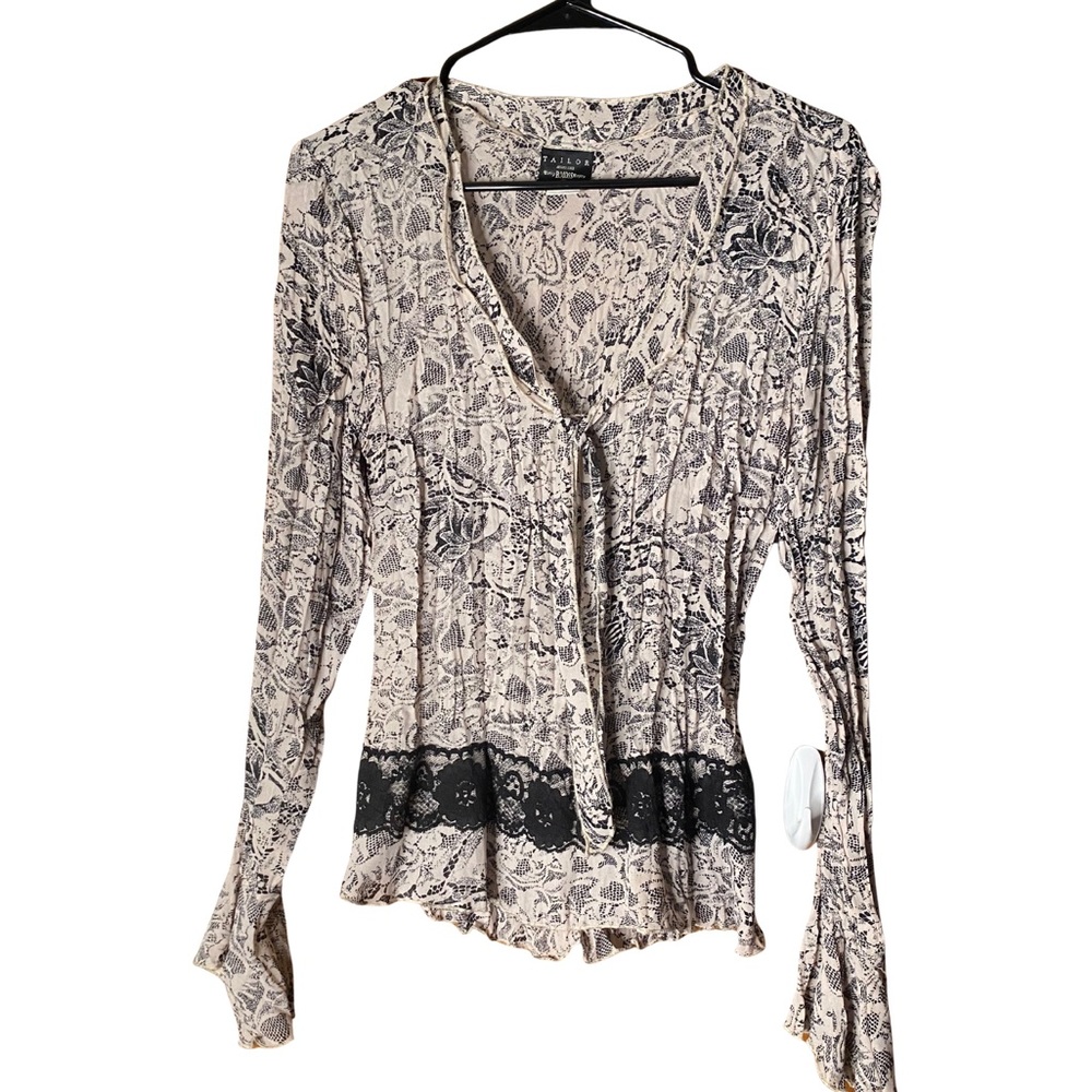 Tailor B.Moss long sleeve boho style shirt - size L